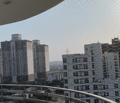 Pigeon bird netting installation in Gurugram balcony